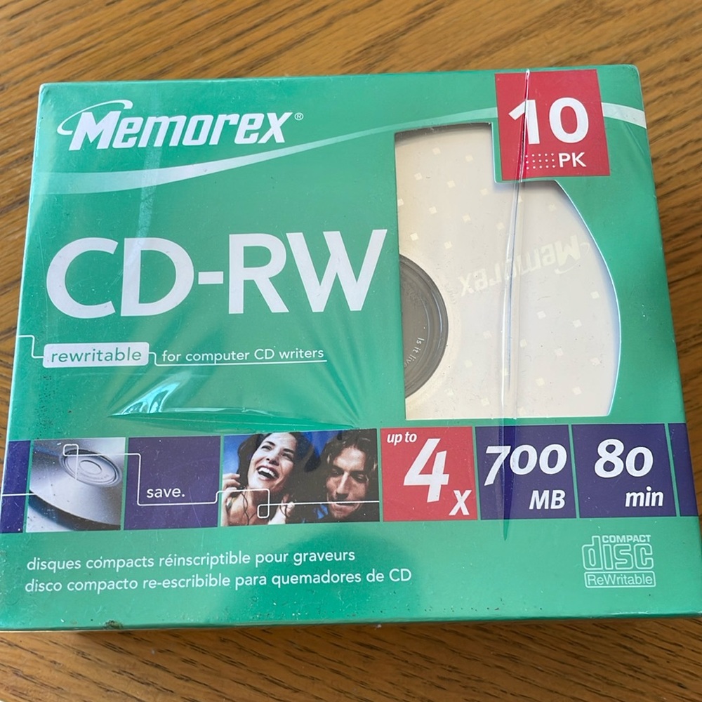 Memorex CD-RW Rewritable Discs 10 Pack